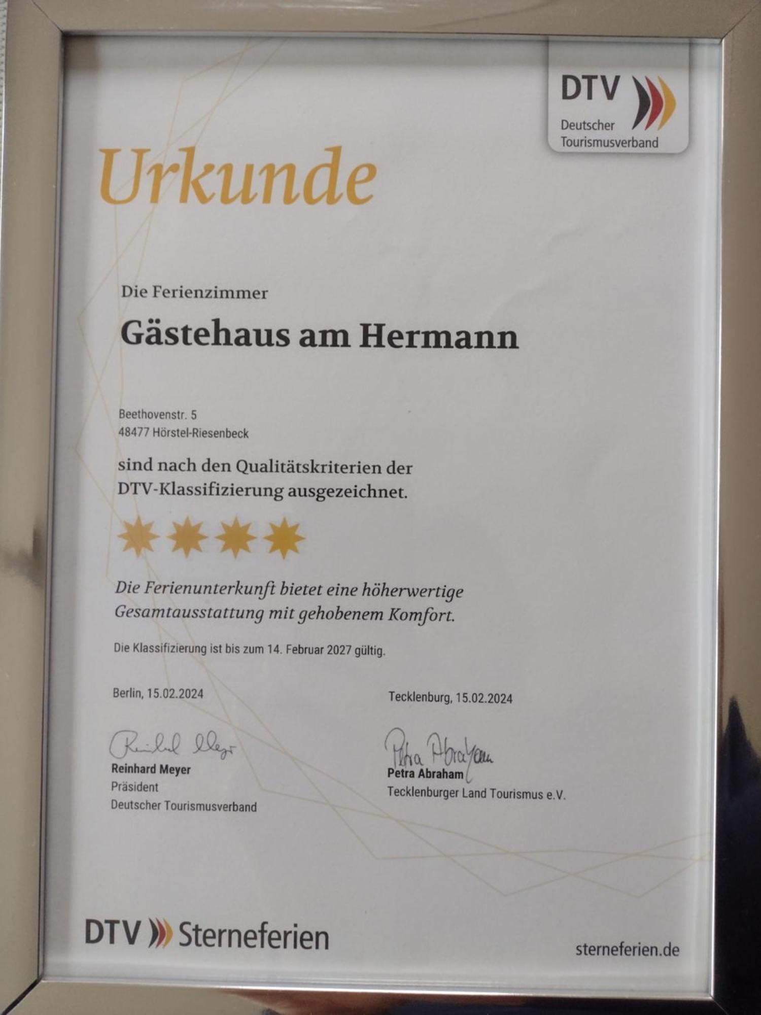 Gaestehaus Am Hermann Hörstel Eksteriør billede