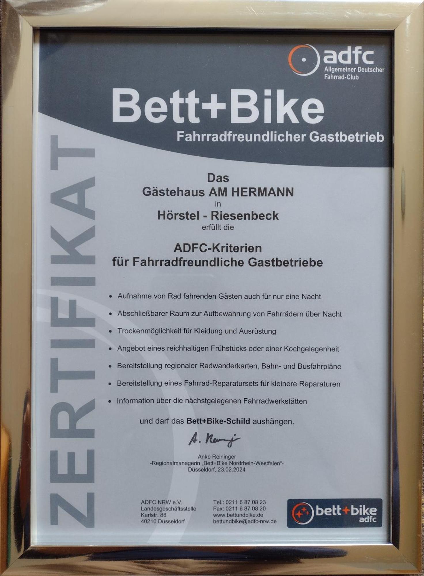 Gaestehaus Am Hermann Hörstel Eksteriør billede